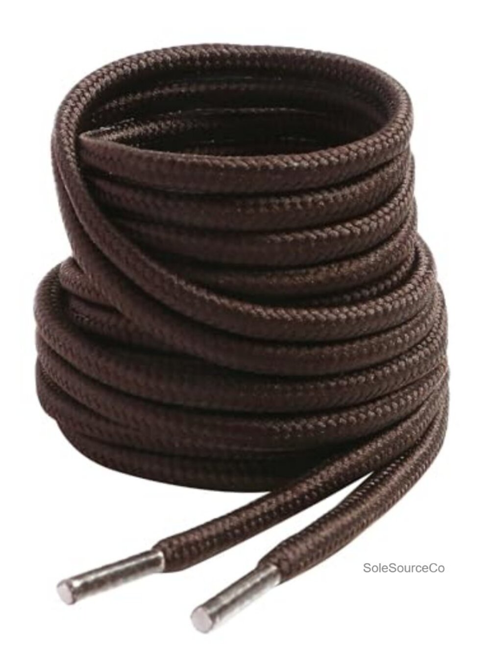 Round Boot Laces 5/32" Heavy Duty Hiking Work Shoelaces 51" Polyester 2 Pairs